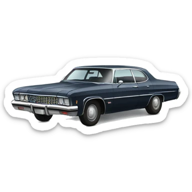 Chevrolet impala from supernatural sticker