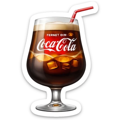Fernet con coca sin limón sticker