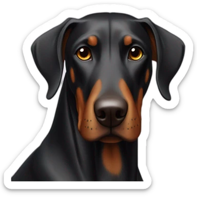fix doberman sticker