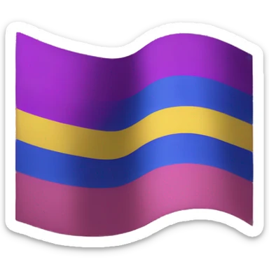 Bi sexual flag sticker