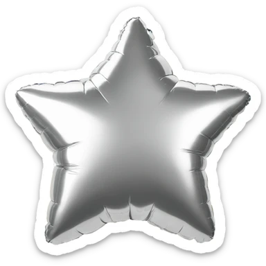 Foil star gold balloon  sticker