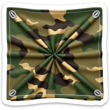 forrest camouflage bandana sticker