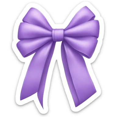 Lilac bow sticker