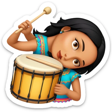 Festive Drummer sticker