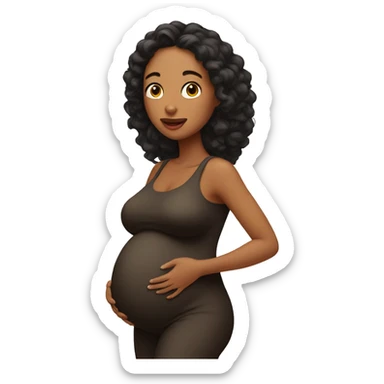 pregnant with triplets sticker