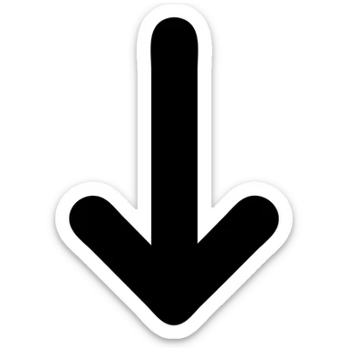 red arrow pointing down sticker