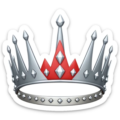 Tiara with nails sticker