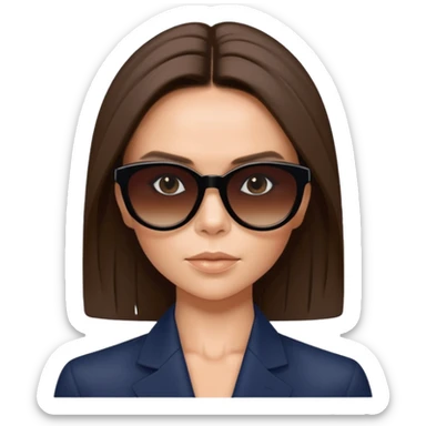 victoria beckham with sunglasses sticker