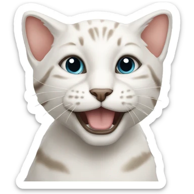 котики, котята, единороги, мармеладки, бантики белые sticker