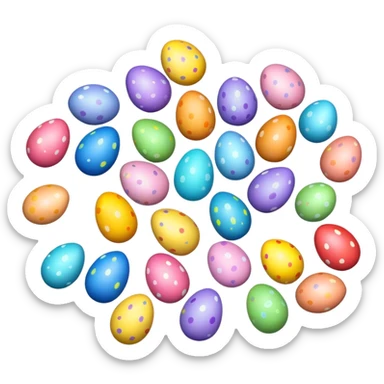 easter eggs sticker