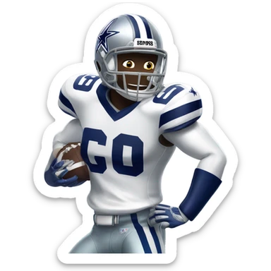 Dallas cowboy player sticker