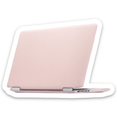 pastel pink laptop sticker
