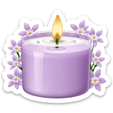 Light purple bath and body works small white floral line art candleLight purple bath and body works small white floral line art candleLight purple bath and body works small floral line art outline design candle sticker