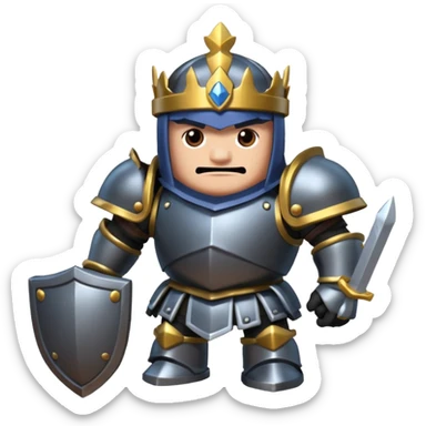Méga chevalier clash royale sticker