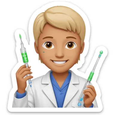 person sharing vaccine sticker