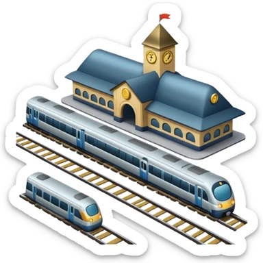 train station sticker