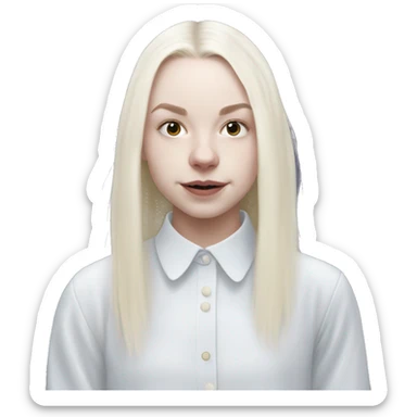 Little cute girly phoebe bridgers ghost sticker
