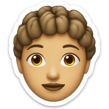 Une femme avec une tête de patate sticker