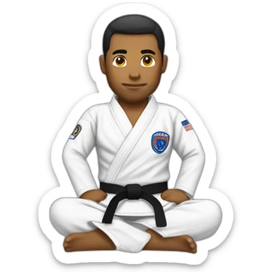BJJ seated guard  sticker