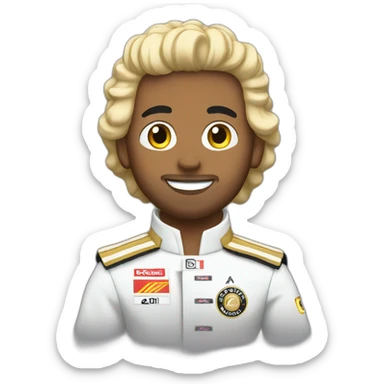 Hamilton in a f1 sticker