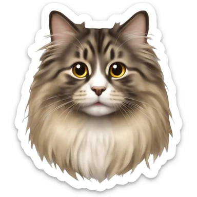 American long haired bobtail sticker