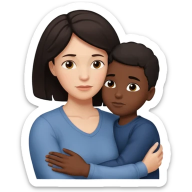 love from a white mother to a black son sticker