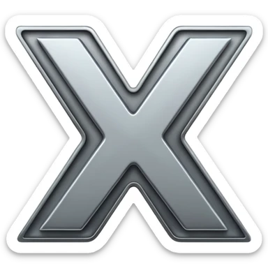 Letter X wins sticker