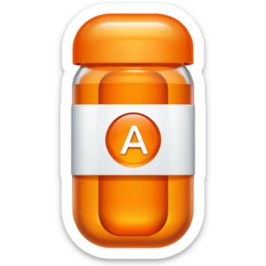 Vitamin A Case in Pill sticker