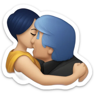 trump kissing his daughter, positivity, inclusiveness sticker