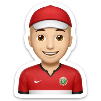 Create me an emoji that wears wydad shirt sticker