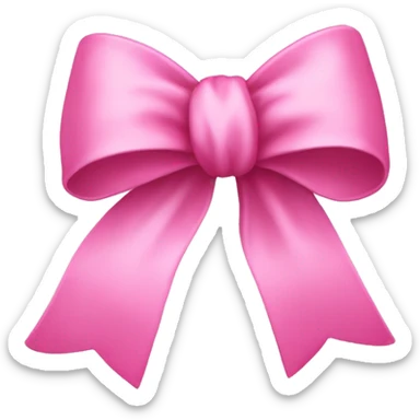 pink dainty bow sticker