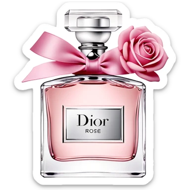 Parfum Dior rose sticker