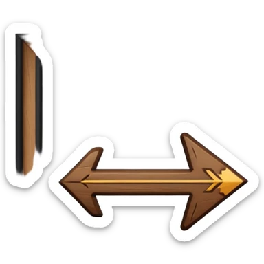 flecha para cpmenzar denuevo sticker