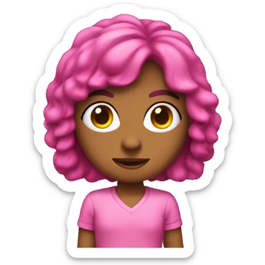 Bola de espelhos rosa sticker