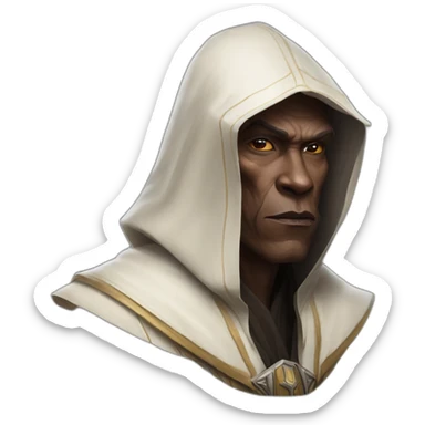 hyperrealist sith jedi in world of warcraft sticker