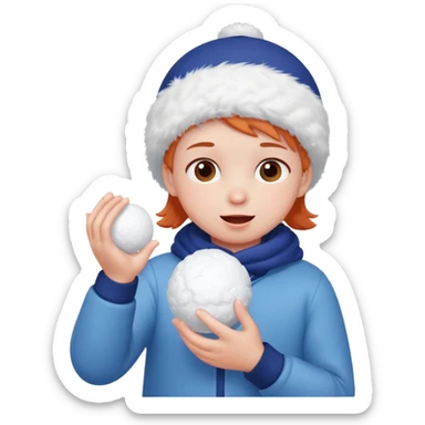 a kid playing snowball
























































 sticker