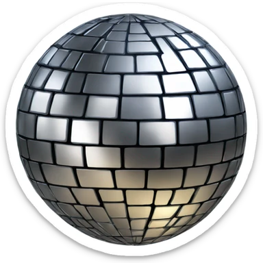 Dancing disco ball sticker