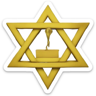 Create yellow around the flag of Israel sticker
