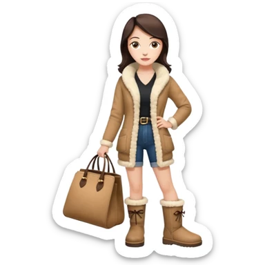 con ugg e borse innovativicrea degli outfit eleganti   sticker