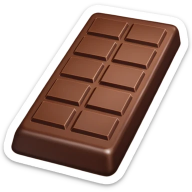 Depict a chocolate as emoji sticker