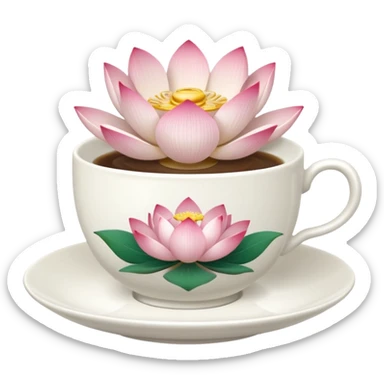 LotusMorning coffee sticker