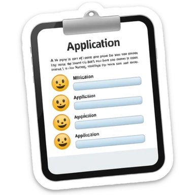 Make a job application  sticker