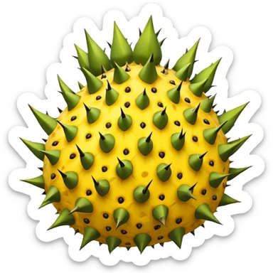 pitahaya  yellow fruit sticker