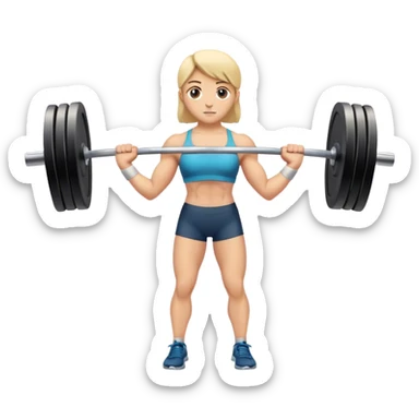 barbell shrugs sticker