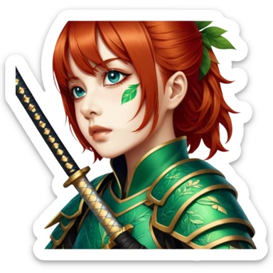 Emerald Samurai sticker