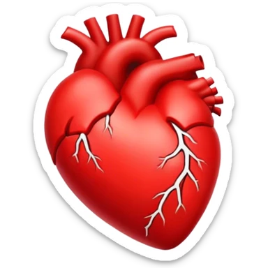 A heart in the style of rock  sticker