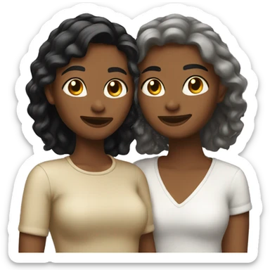 Lesbians in love sticker