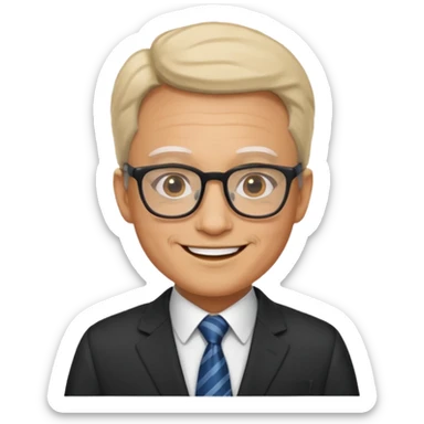 The Professor in the la casa de papel TV show sticker