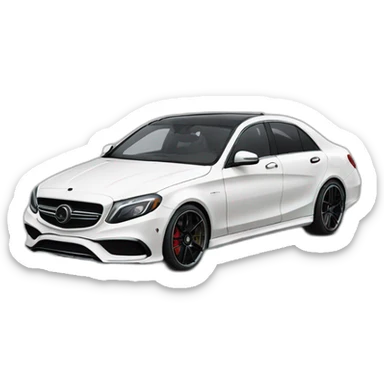 white_car_brabus sticker