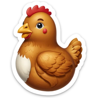 Chick-fil-a chicken sticker